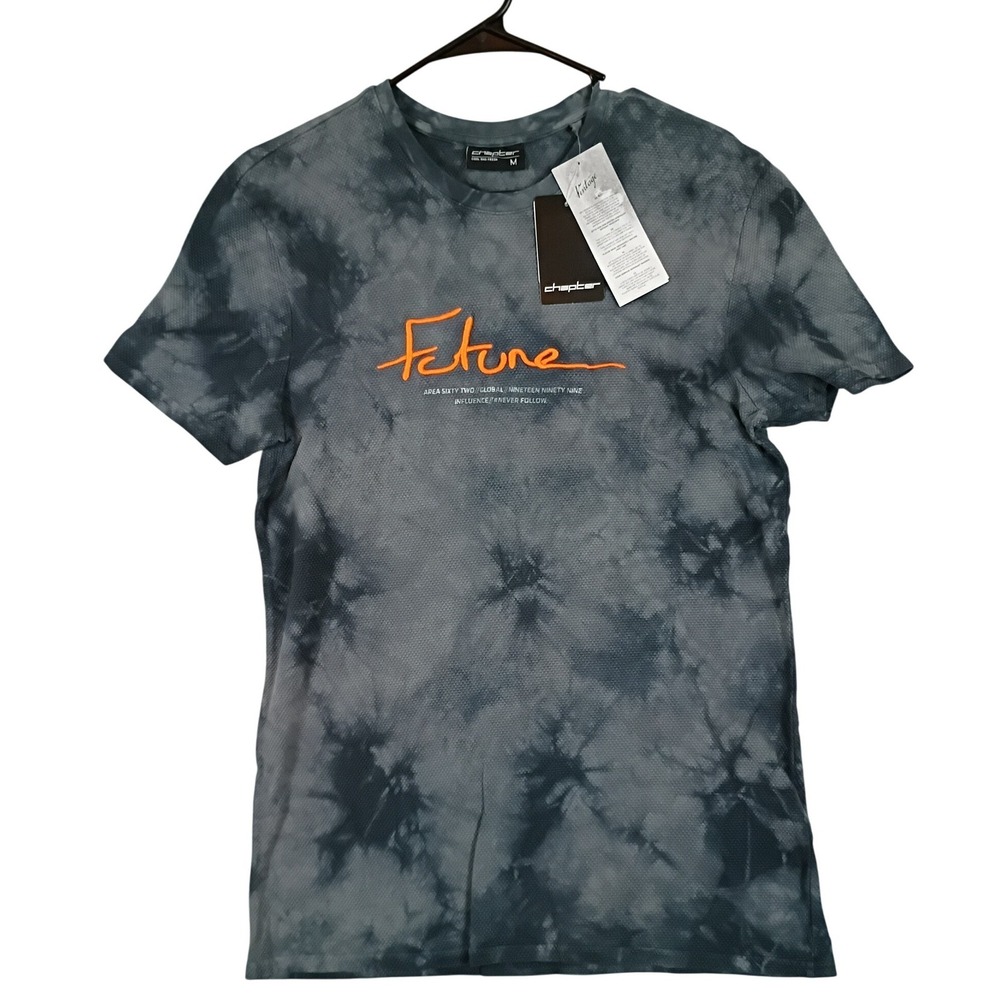 Chapter Future Thermal Tee Women Medium Gray Tie Dye Graphic Tee Streetwear